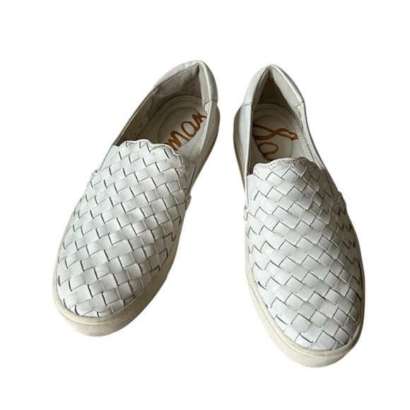 Sam Edelman Women’s Leather Weave Slip On Sneakers size 5.5/35.5 EU - Picture 7 of 10